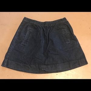 J Crew a-line denim skirt